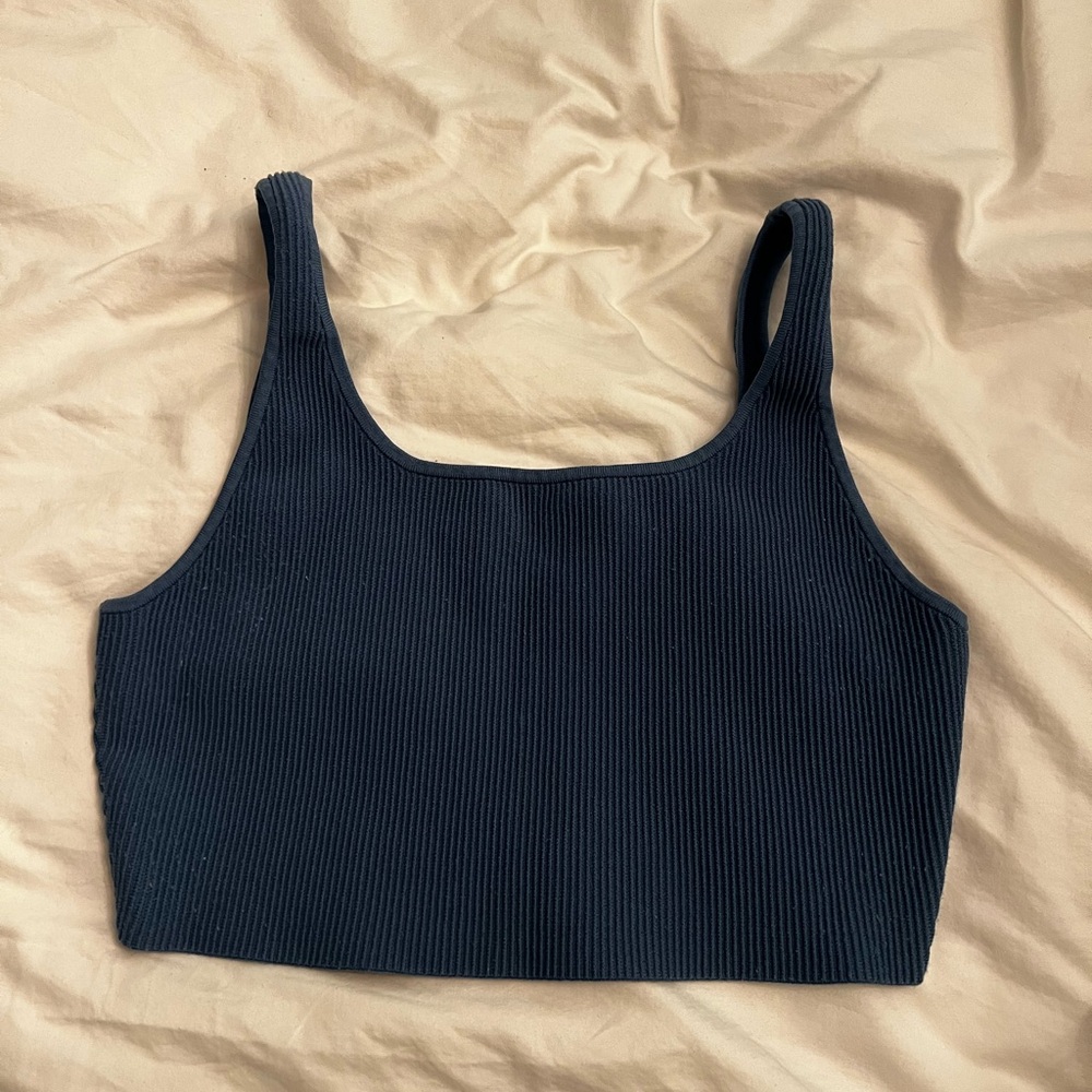 Babaton Ribbed Crop Tank Top